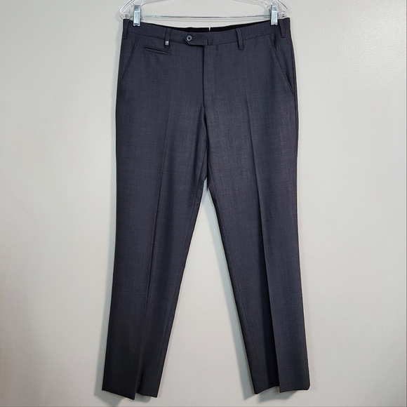 Corneliani Mens Grey Tailored Wool Trousers, Size 48 (IT)/32 (US) ~ EUC - Picture 2 of 15